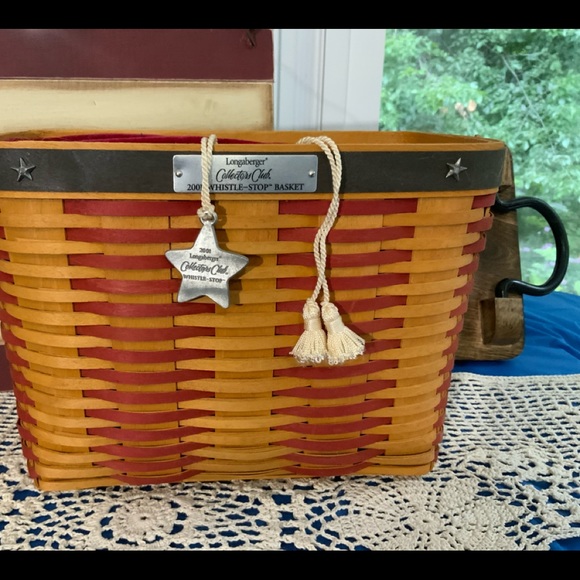 Longaberger 2001 Collector’s Club Whistle-Stop Basket Combo - Picture 3 of 9